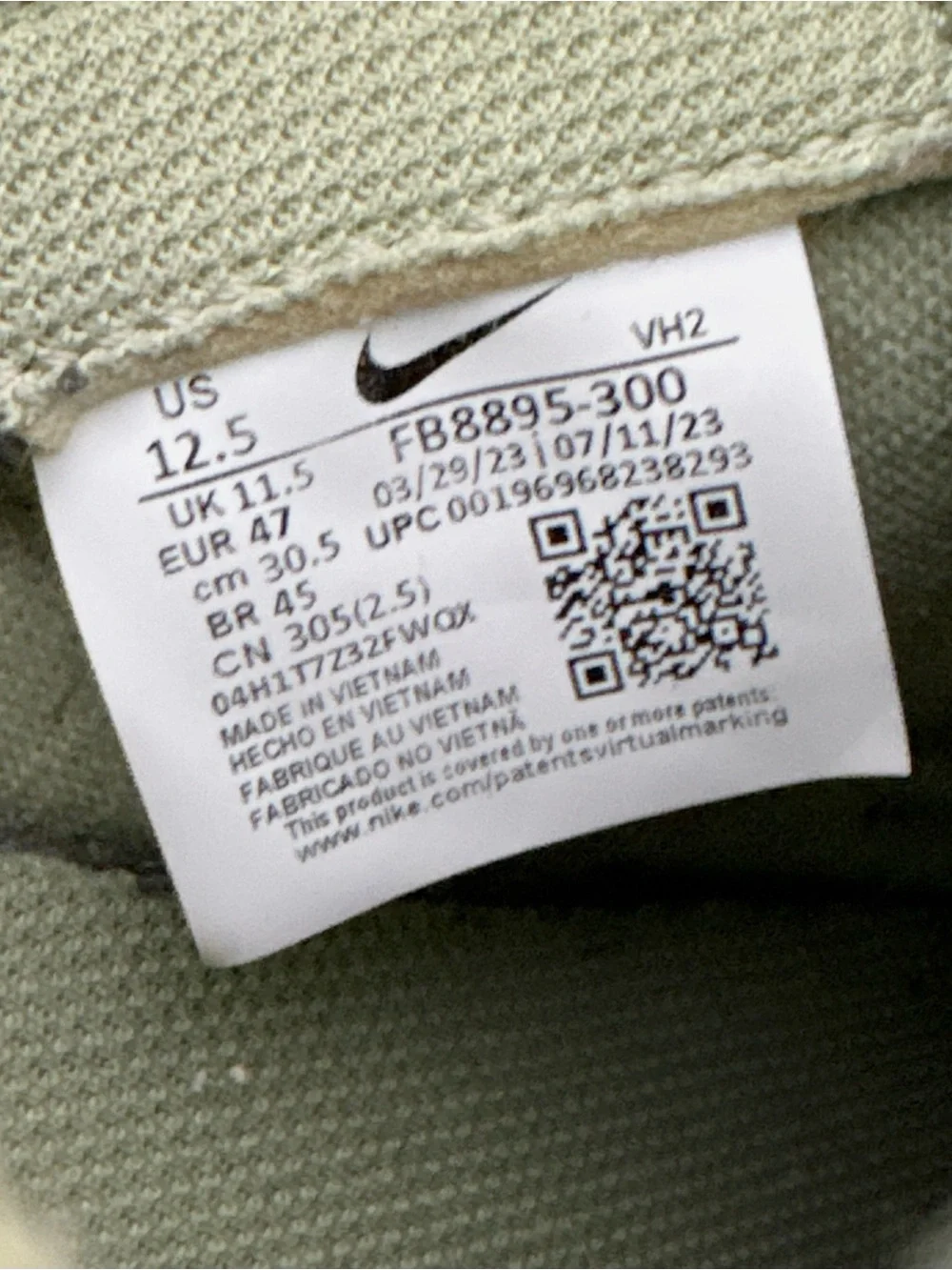 Nike Dunk Low Retro Premium Oil Green